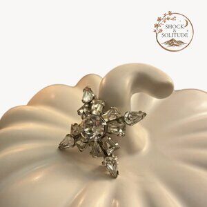 ✨ Vintage 1950s Rhinestone Starburst Brooch ❤️